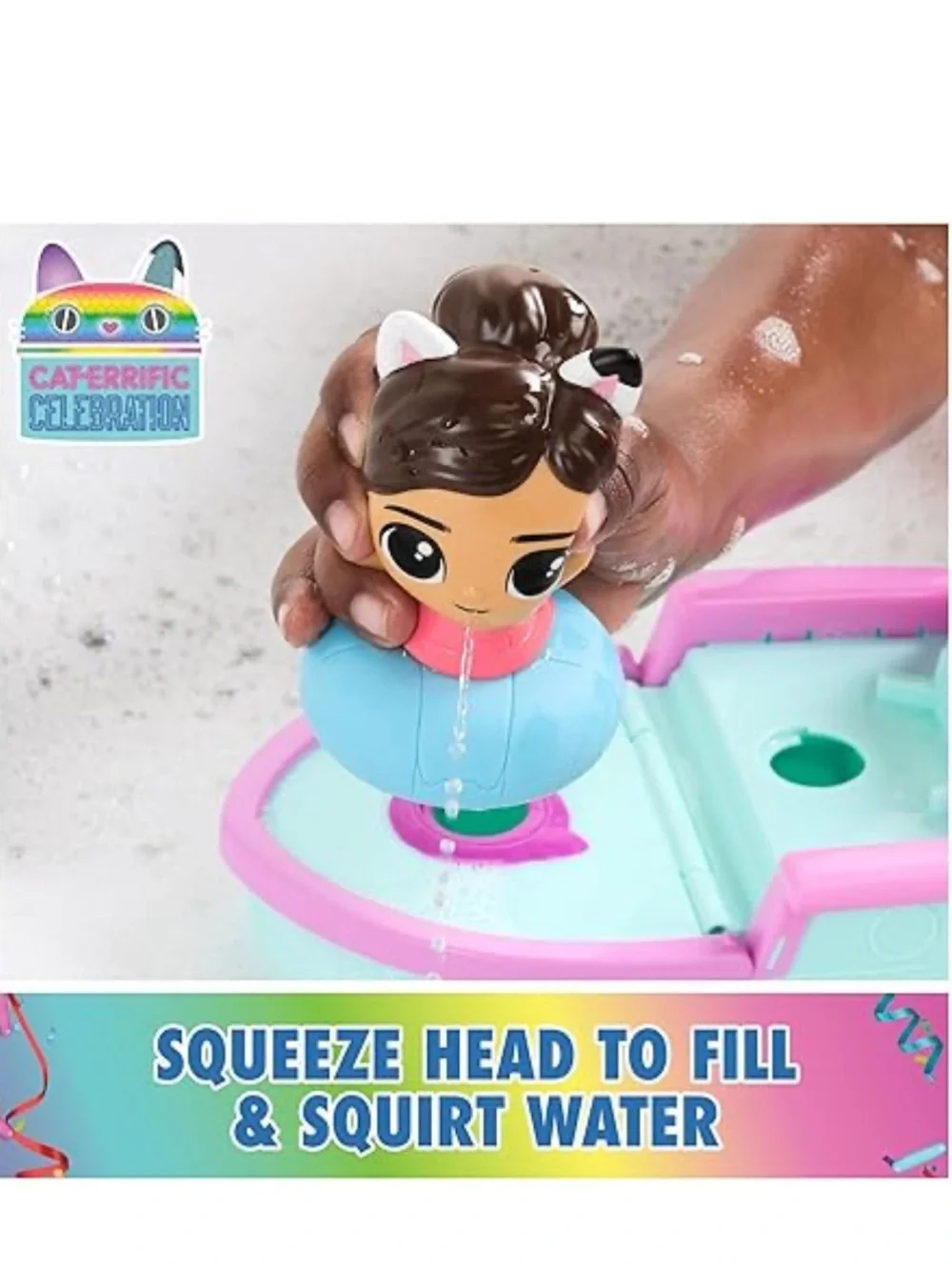S.S. MerCat Bath Toy Set - Pink & Aqua